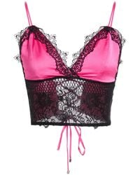 Hanita - Fuchsia Top Polyester, Elastane - Lyst