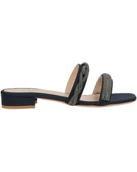 Eleventy - Midnight Sandals Textile Fibers - Lyst
