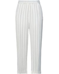 Peserico - Ivory Pants Viscose, Linen - Lyst