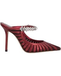 Jimmy Choo - Brick Mules & Clogs Leather, Textile Fibers - Lyst