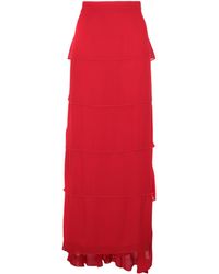 Karl Lagerfeld Long Skirt - Red