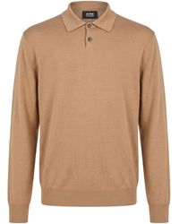 Alpha Studio - Camel Sweater Merino Wool - Lyst