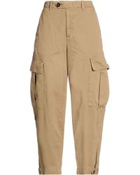 Pinko - Camel Pants Cotton - Lyst