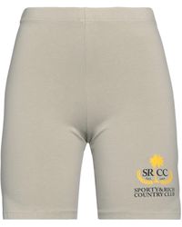 Sporty & Rich - Sage Shorts & Bermuda Shorts Cotton, Elastane - Lyst