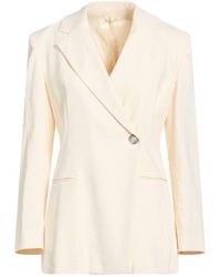 Marella - Blazer Viscose, Linen, Elastane - Lyst