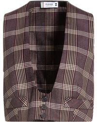 Please - Burgundy Tailored Vest Polyester, Viscose, Elastane - Lyst