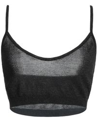 FEDERICA TOSI - Top Viscose, Polyester, Metallic Polyester - Lyst