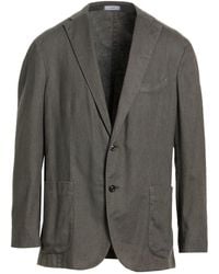 Boglioli - Dark Blazer Cotton, Linen, Polyester, Elastane - Lyst