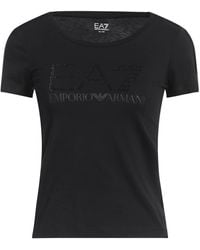 EA7 - T-Shirt Organic Cotton - Lyst