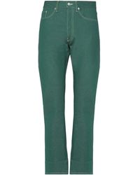 Dries Van Noten Denim Mid-Rise Wide Jeans in Grün für Herren Herren Bekleidung Jeans Enge Jeans 