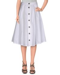 Miu Miu Knielanger Rock - Weiß