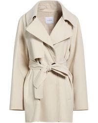 Malo - Overcoat & Trench Coat Virgin Wool, Silk, Elastane - Lyst