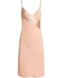 Blumarine - Blush Mini Dress Acetate, Viscose, Elastane - Lyst
