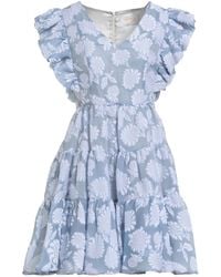 La DoubleJ - Light Mini Dress Polyester, Silk, Polyamide - Lyst