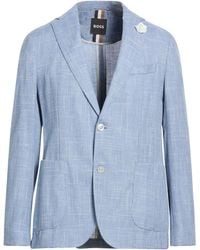 BOSS - Blazer Virgin Wool, Cotton, Viscose, Linen - Lyst