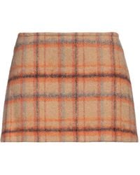 Jucca - Camel Mini Skirt Acrylic, Synthetic Fibers, Wool, Alpaca Wool, Virgin Wool - Lyst