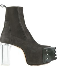 Rick Owens - Military Ankle Boots Leather - Lyst