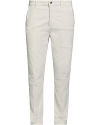 Daniele Alessandrini - Cream Pants Cotton, Elastane - Lyst