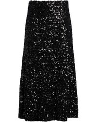 Caliban - Midi Skirt Polyester, Elastane - Lyst