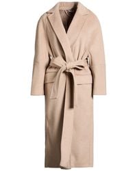 RUE DU BAC - Coat Polyester, Viscose - Lyst