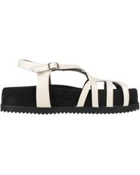 Collection Privée - Ivory Sandals Leather - Lyst