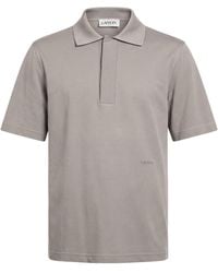 Lanvin - Khaki Polo Shirt Cotton - Lyst