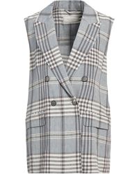 Peserico - Azure Blazer Linen, Polyamide, Polyester - Lyst