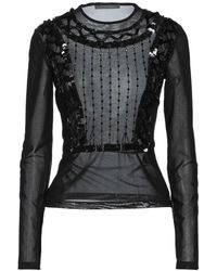 Alberta Ferretti - Top Polyamide, Glass, Acrylic, Cotton, Polyester - Lyst