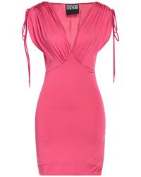 Versace - Fuchsia Mini Dress Acetate, Elastane - Lyst