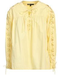 Maje - Bluse aus baumwolle mit schnürung - Lyst