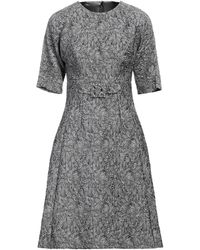 Dolce & Gabbana - Lead Midi Dress Polyester, Wool, Acrylic, Acetate, Synthetic Fibers - Lyst