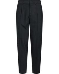 Cellar Door - Charcoal Pants Virgin Wool, Polyester, Elastane - Lyst
