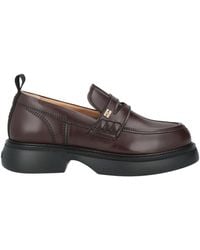 Ganni - Loafers Leather - Lyst
