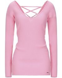 pink guess jumper