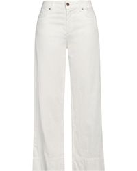 CIGALA'S - Ivory Jeans Cotton, Linen, Tencel, Elastane - Lyst