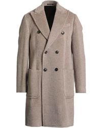 Emporio Armani - Coat Virgin Wool, Mohair Wool, Polyamide - Lyst