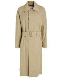 Burberry - Khaki Overcoat & Trench Coat Cotton - Lyst