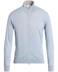 Eleventy - Platinum Light Cardigan Wool, Silk - Lyst