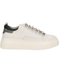 Emanuélle Vee - Ivory Sneakers Leather, Synthetic Material - Lyst