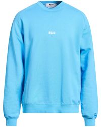 MSGM - Azure Sweatshirt Cotton - Lyst