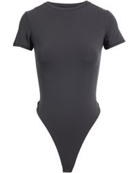 Skims - Charcoal Bodysuit Polyamide, Elastane - Lyst
