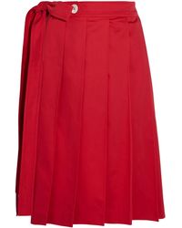 Miu Miu Midi Skirt - Red