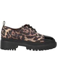 KARIDA - Lace-Up Shoes Leather, Textile Fibers - Lyst