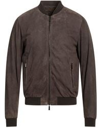 Moorer - Charcoal Jacket Sheepskin, Polyester - Lyst