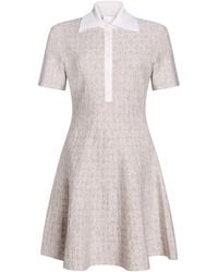 Givenchy - Taupe Mini Dress Wool, Viscose, Polyamide, Elastane - Lyst