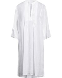 120% Lino - Vestito Midi - Lyst