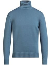 FILIPPO DE LAURENTIIS - Slate Turtleneck Merino Wool - Lyst