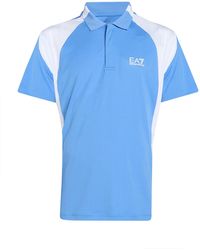 EA7 - Midnight Polo Shirt Polyester - Lyst