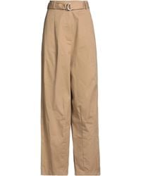Haveone - Camel Pants Cotton, Elastic Fibres - Lyst