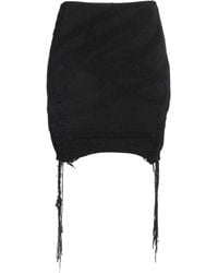 Ssheena - Mini Skirt Cotton, Acrylic, Wool - Lyst